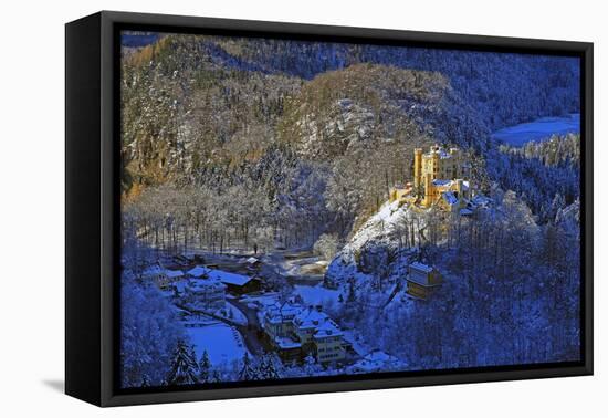 Hohenschwangau Castle near Schwangau, Allgau, Bavaria, Germany, Europe-Hans-Peter Merten-Framed Premier Image Canvas