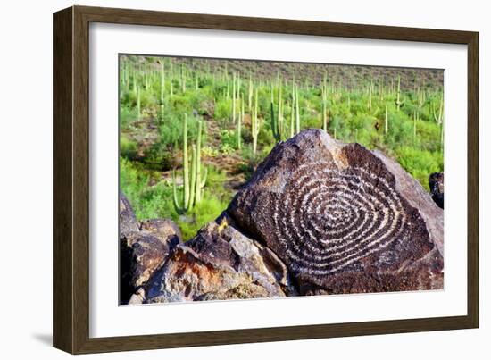 Hohokam Petroglyph-Douglas Taylor-Framed Photo