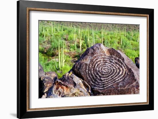 Hohokam Petroglyph-Douglas Taylor-Framed Photo