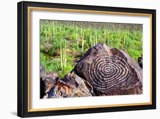 Hohokam Petroglyph-Douglas Taylor-Framed Photo