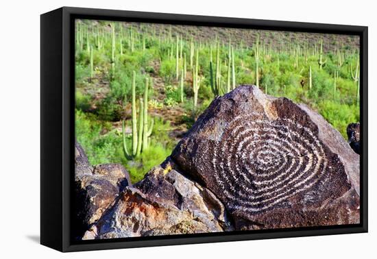 Hohokam Petroglyph-Douglas Taylor-Framed Stretched Canvas