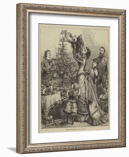 Hoisting the Union Jack-Alfred William Hunt-Framed Giclee Print