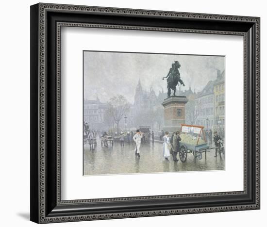 Hojbro Square in Copenhagen-Paul Fischer-Framed Giclee Print