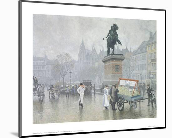 Hojbro Square in Copenhagen-Paul Fischer-Mounted Giclee Print