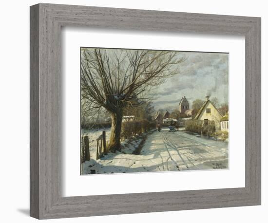 Hoje Taastrup Church, Outside Copenhagen, 1922-Peder Mork Monsted-Framed Giclee Print