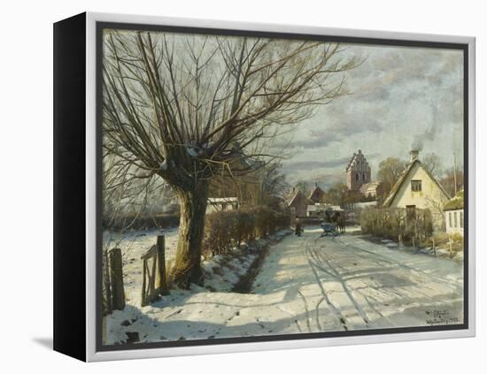 Hoje Taastrup Church, Outside Copenhagen-Peder Mork Monsted-Framed Premier Image Canvas