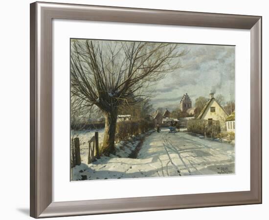 Hoje Taastrup Church, Outside Copenhagen-Peder Mork Monsted-Framed Giclee Print