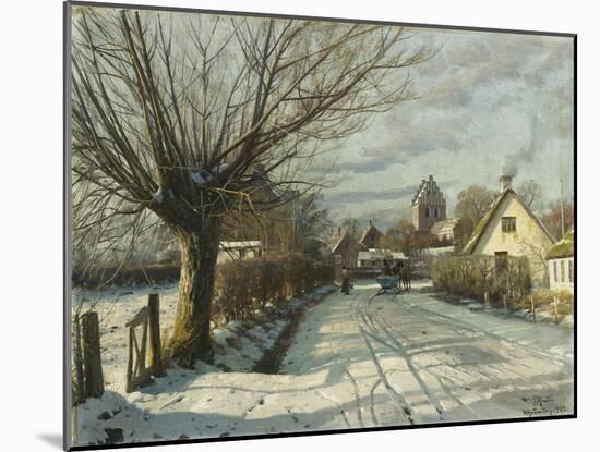 Hoje Taastrup Church, Outside Copenhagen-Peder Mork Monsted-Mounted Giclee Print