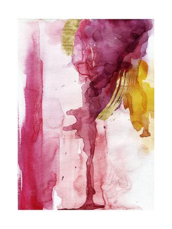 Pink Ombre Watercolor Background' Framed Art Print - Holaholga | Art.com