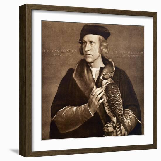 Holbein: Falconer, 1533-Hans Holbein the Younger-Framed Giclee Print