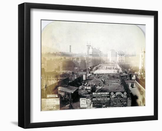 Holborn Viaduct, City of London, 1869-Henry Dixon-Framed Giclee Print