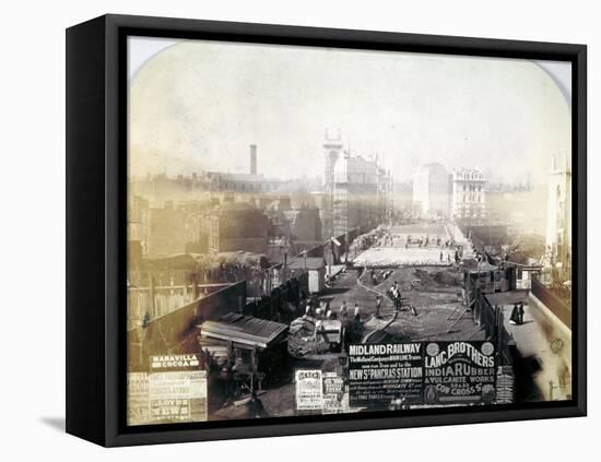 Holborn Viaduct, City of London, 1869-Henry Dixon-Framed Premier Image Canvas
