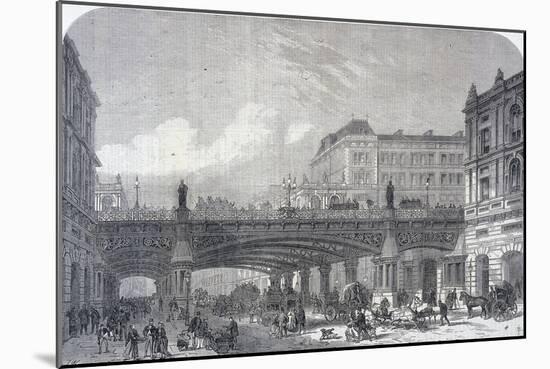 Holborn Viaduct, London, 1867-null-Mounted Giclee Print