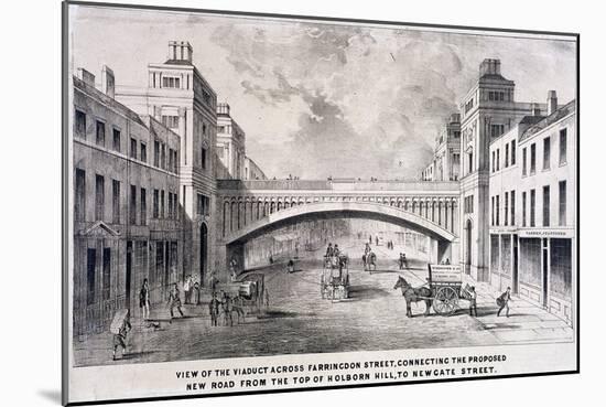 Holborn Viaduct, London, 1869-GS Willis-Mounted Giclee Print