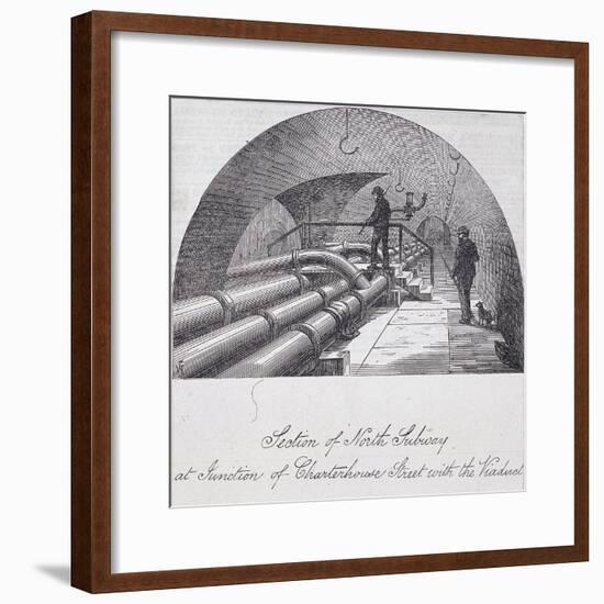 Holborn Viaduct, London, 1871-null-Framed Giclee Print