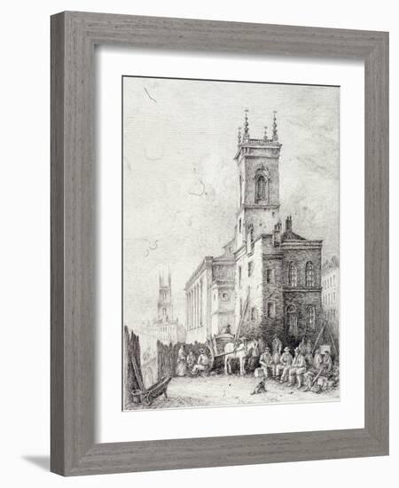 Holborn Viaduct, London, C1865-Robert Kent Thomas-Framed Giclee Print