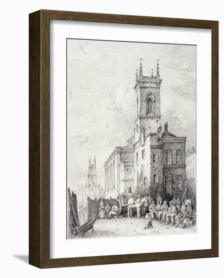 Holborn Viaduct, London, C1865-Robert Kent Thomas-Framed Giclee Print