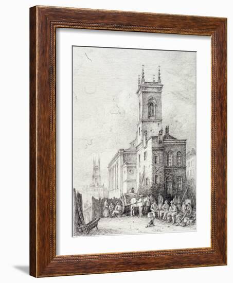 Holborn Viaduct, London, C1865-Robert Kent Thomas-Framed Giclee Print