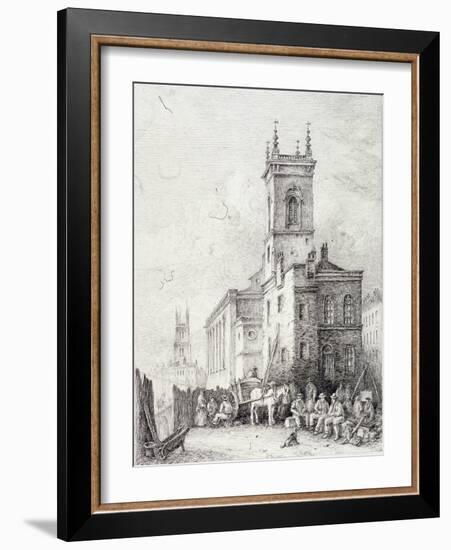 Holborn Viaduct, London, C1865-Robert Kent Thomas-Framed Giclee Print