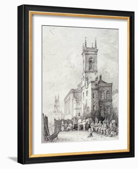 Holborn Viaduct, London, C1865-Robert Kent Thomas-Framed Giclee Print