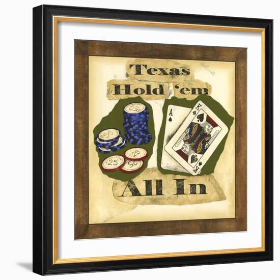 Hold 'em I-Jennifer Goldberger-Framed Art Print