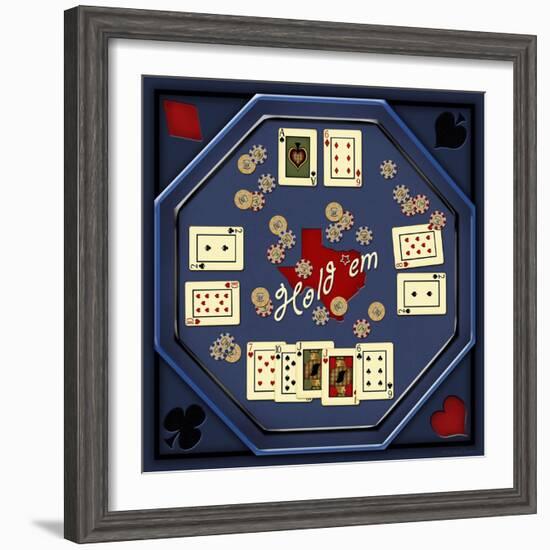 Hold'em Table-Kate Ward Thacker-Framed Giclee Print