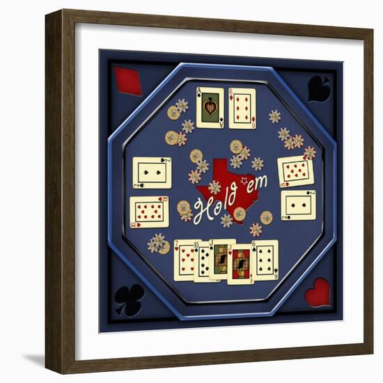 Hold'em Table-Kate Ward Thacker-Framed Giclee Print