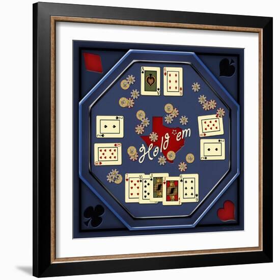 Hold'em Table-Kate Ward Thacker-Framed Giclee Print