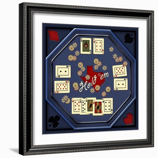 Hold'em Table-Kate Ward Thacker-Framed Giclee Print