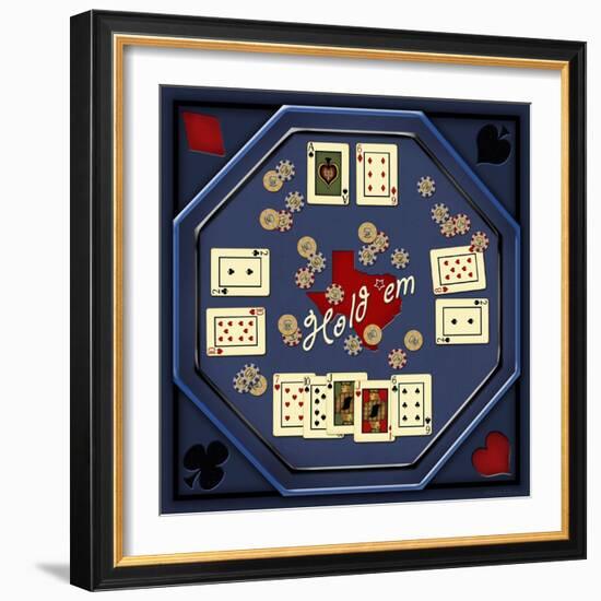 Hold'em Table-Kate Ward Thacker-Framed Giclee Print