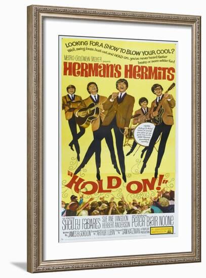 Hold On!, US poster, Peter Noone, 1966-null-Framed Art Print