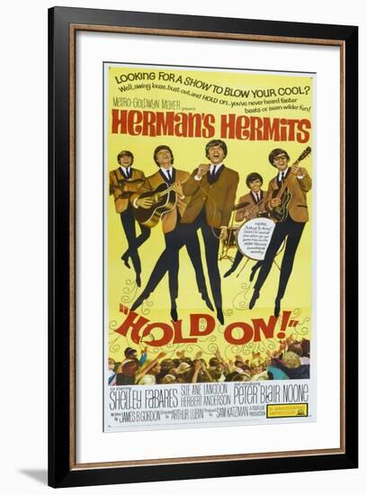 Hold On!, US poster, Peter Noone, 1966-null-Framed Art Print