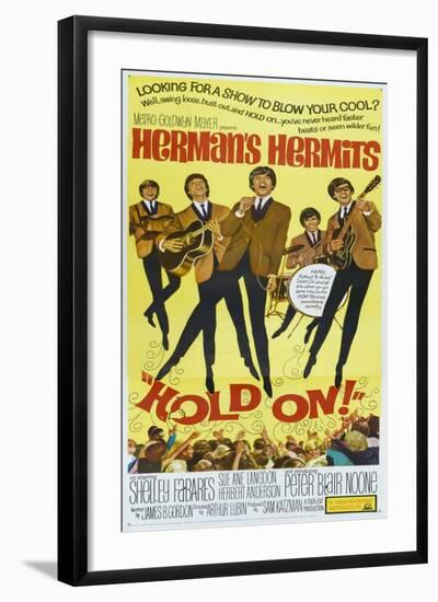 Hold On!, US poster, Peter Noone, 1966-null-Framed Art Print