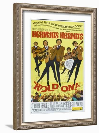 Hold On!, US poster, Peter Noone, 1966-null-Framed Art Print