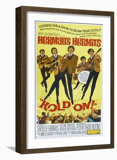 Hold On!, US poster, Peter Noone, 1966-null-Framed Art Print