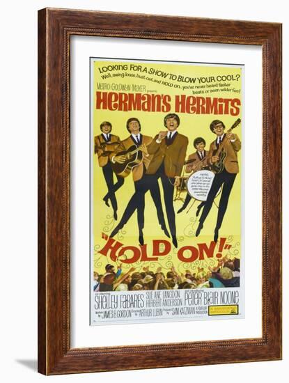 Hold On!, US poster, Peter Noone, 1966-null-Framed Art Print