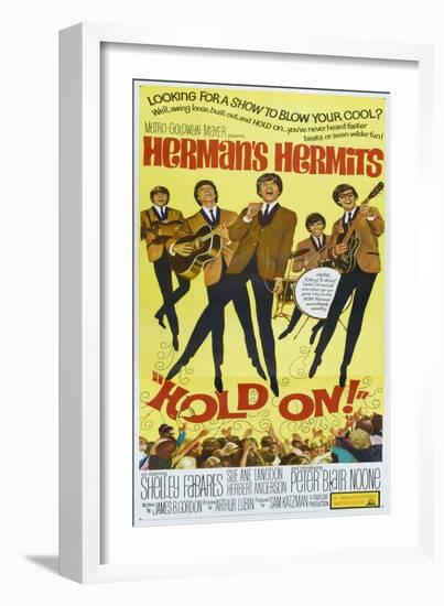 Hold On!, US poster, Peter Noone, 1966-null-Framed Art Print