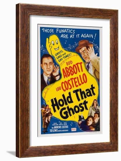 Hold That Ghost, 1941-null-Framed Art Print