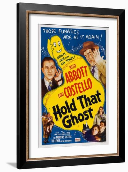 Hold That Ghost, 1941-null-Framed Art Print