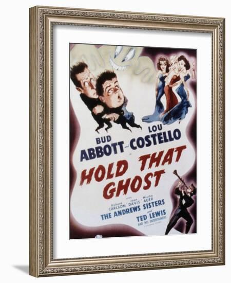 Hold That Ghost, Bud Abbott, Lou Costello, The Andrews Sisters, Ted Lewis, 1941-null-Framed Art Print