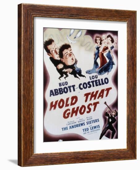 Hold That Ghost, Bud Abbott, Lou Costello, The Andrews Sisters, Ted Lewis, 1941-null-Framed Art Print