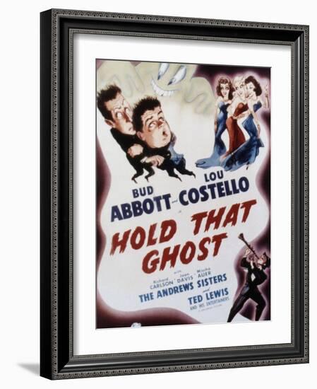 Hold That Ghost, Bud Abbott, Lou Costello, The Andrews Sisters, Ted Lewis, 1941-null-Framed Art Print