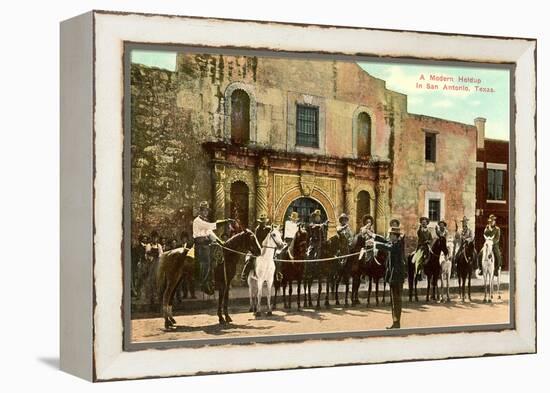 Hold-Up Re-enactment, Alamo, San Antonio, Texas-null-Framed Stretched Canvas