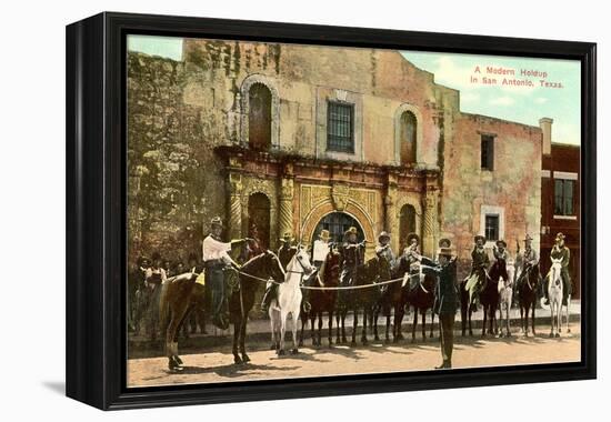 Hold-Up Re-enactment, Alamo, San Antonio, Texas-null-Framed Stretched Canvas