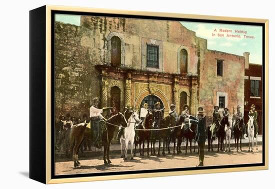 Hold-Up Re-enactment, Alamo, San Antonio, Texas-null-Framed Stretched Canvas