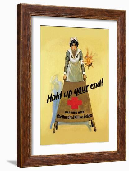 Hold Up Your End-W.b. King-Framed Art Print