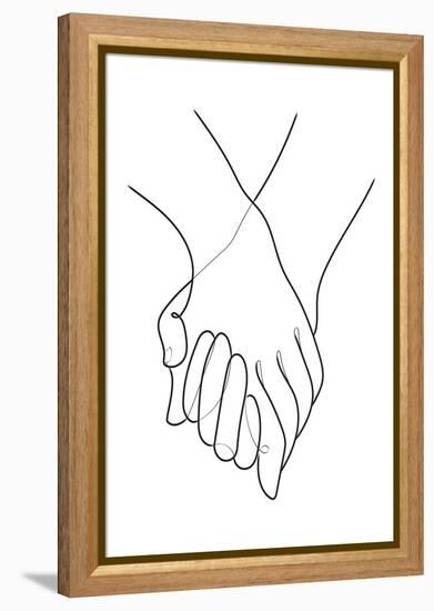 Holding Hands Lines-1x Studio II-Framed Premier Image Canvas