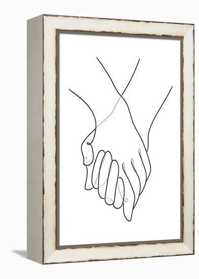 Holding Hands Lines-1x Studio II-Framed Premier Image Canvas