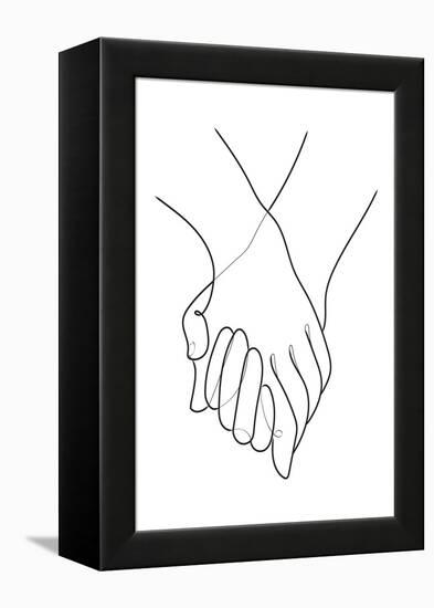 Holding Hands Lines-1x Studio II-Framed Premier Image Canvas