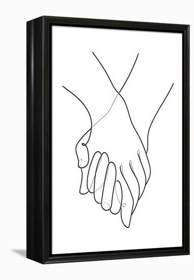 Holding Hands Lines-1x Studio II-Framed Premier Image Canvas